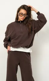 Bluza Pirs 6494 korichnevyj