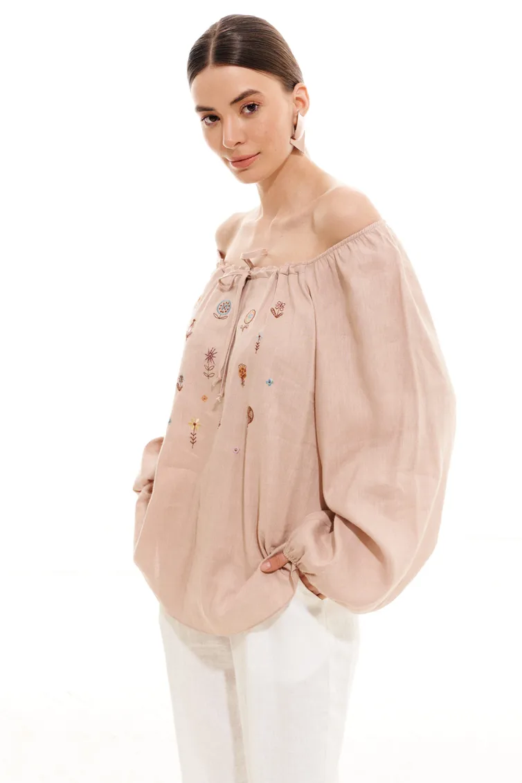 Blouse Elletto Life #3706 bezh
