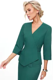 Zestaw DS Trend #K-0931-0355-02 (zelenyj zhaket s yubkoj)