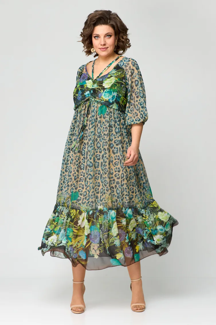 Sukienka Anastasia MAK #1150 biryuz