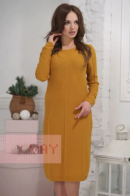 Платье Newvay арт. 2268 горч