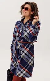 Платье Anelli Laurel 1769 Кобальтовый тартан