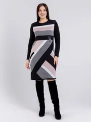 Dress BONADI #1346 antracit-pudra