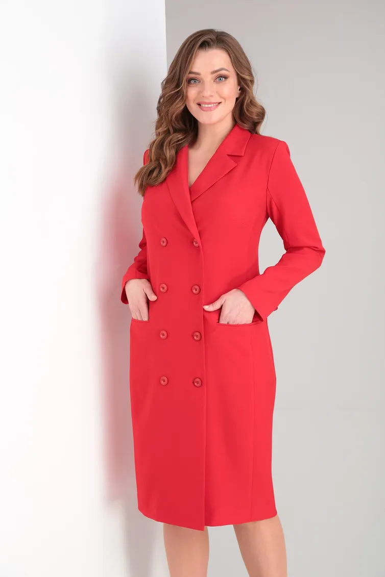 Sukienka Vilena-fashion #784 krasnyj