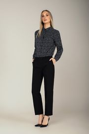 Blouse MARIKA #442 chyorn s belym
