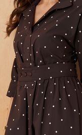 Sukienka PND 89080 korichnevyj