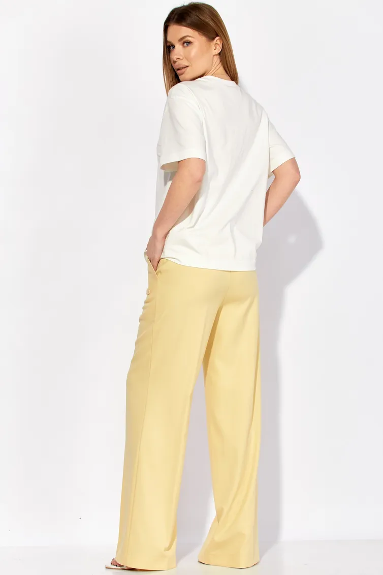 Trousers LAIKONY #L-942-2 slivochnyj