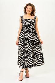 Платье Anastasia MAK арт. 1268 черный/молочный