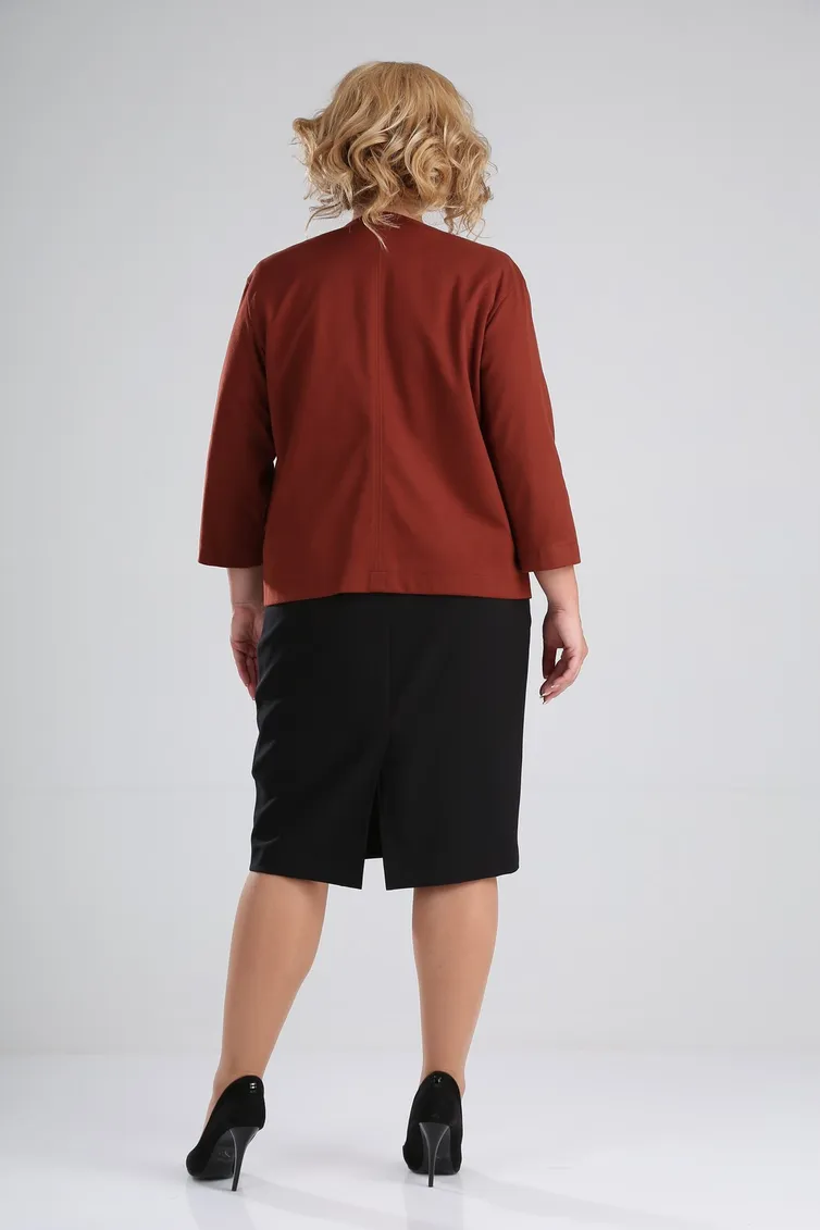 Garnitur Vilena-fashion #667 shokolad+chernyj