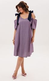 Платье Anelli Laurel 1820 синий бант