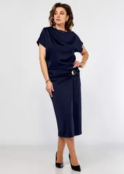 Dress Olga Style #S902 sinij