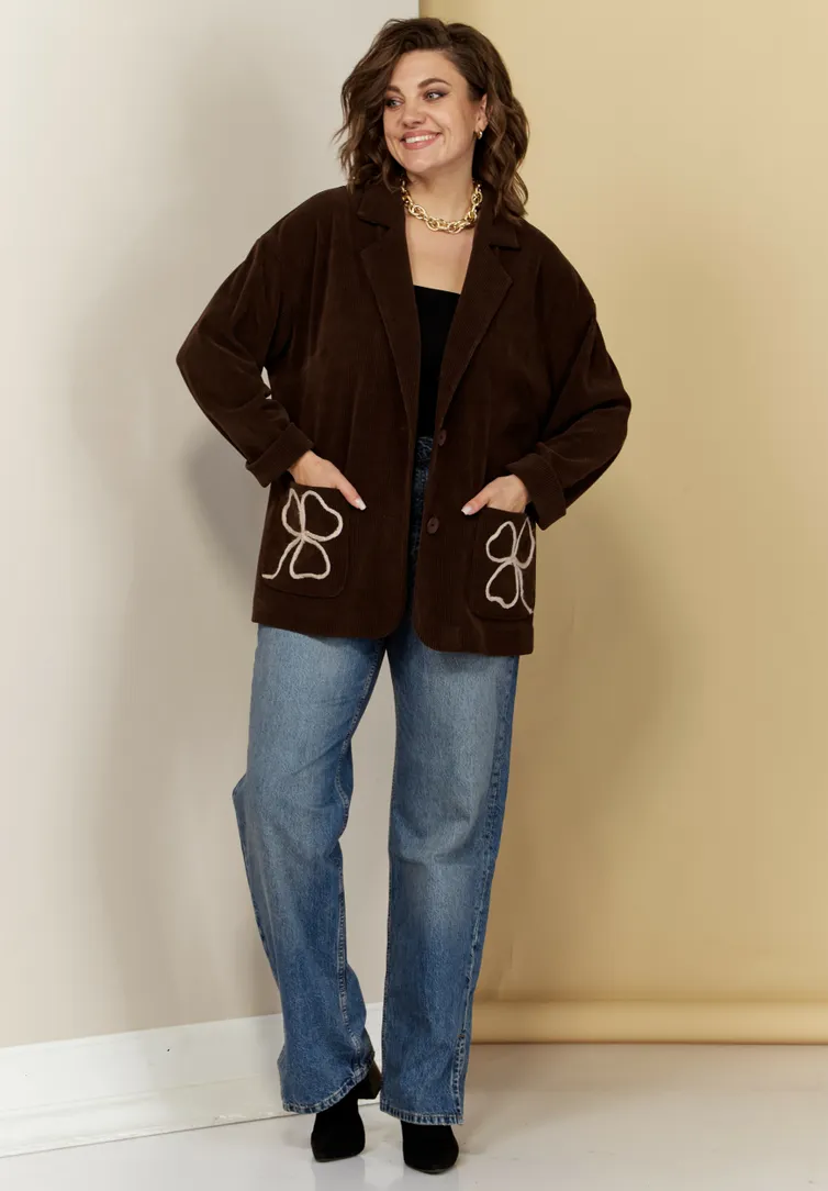 Żakiet Ava fashion #M-086 shokoladnyj