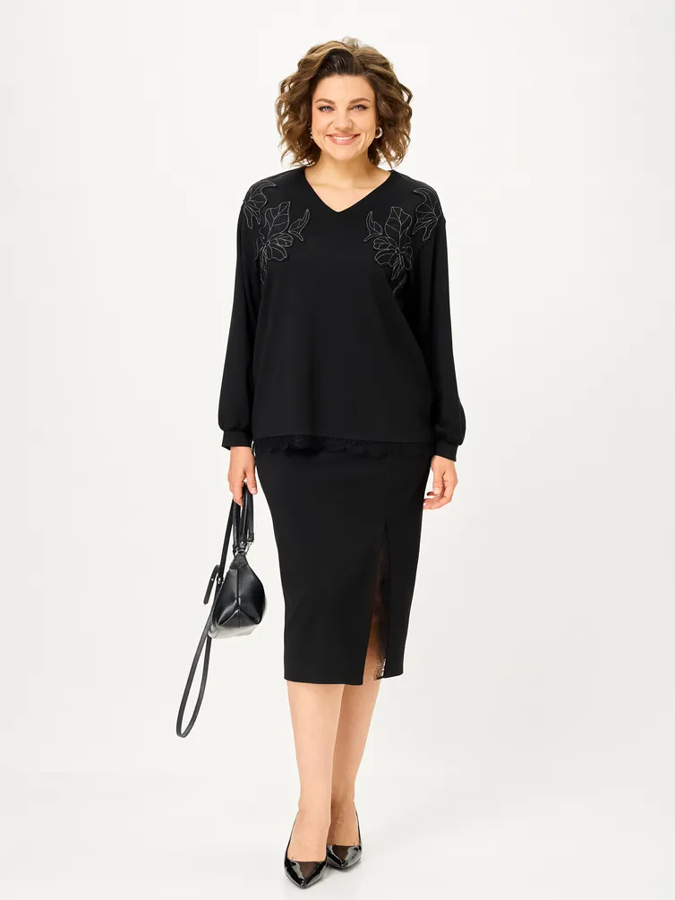 Garnitur Vilena-fashion #1169 chernyj