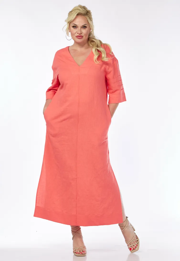 Платье Ava fashion арт. М-065 коралловый