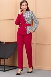 Костюм Galean Style арт. 900-2 красный брючный