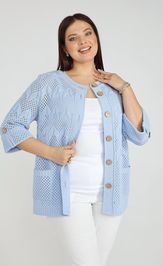 Кардиган BONADI 2187 голубой