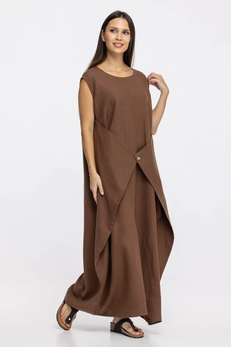 Платье FASHION CENTRE арт. Л-4258 коричневый