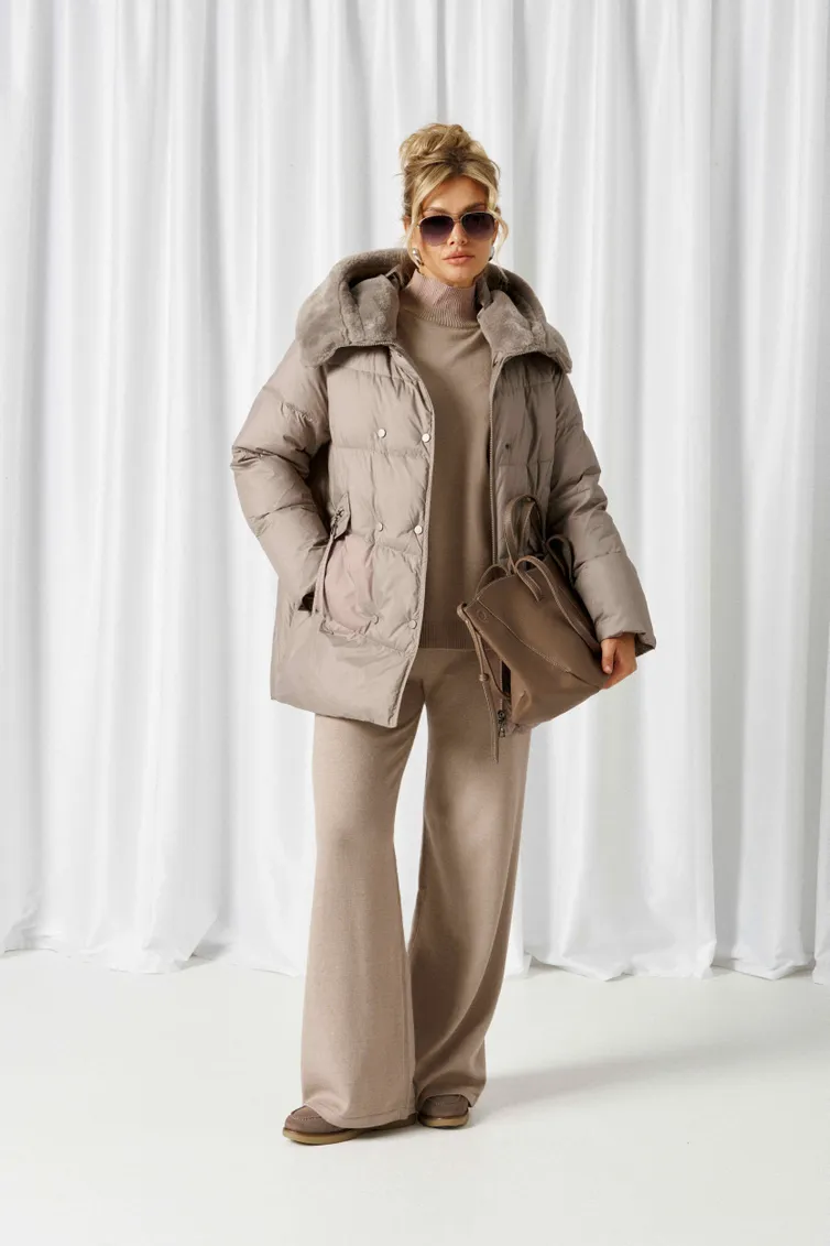 Coat Beautiful & Free #1018 seryj