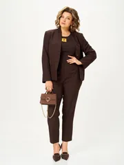 Suit Vilena-fashion #1177 shokolad