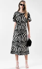 Sukienka MilMil 1022-25 Kasablanka zebra