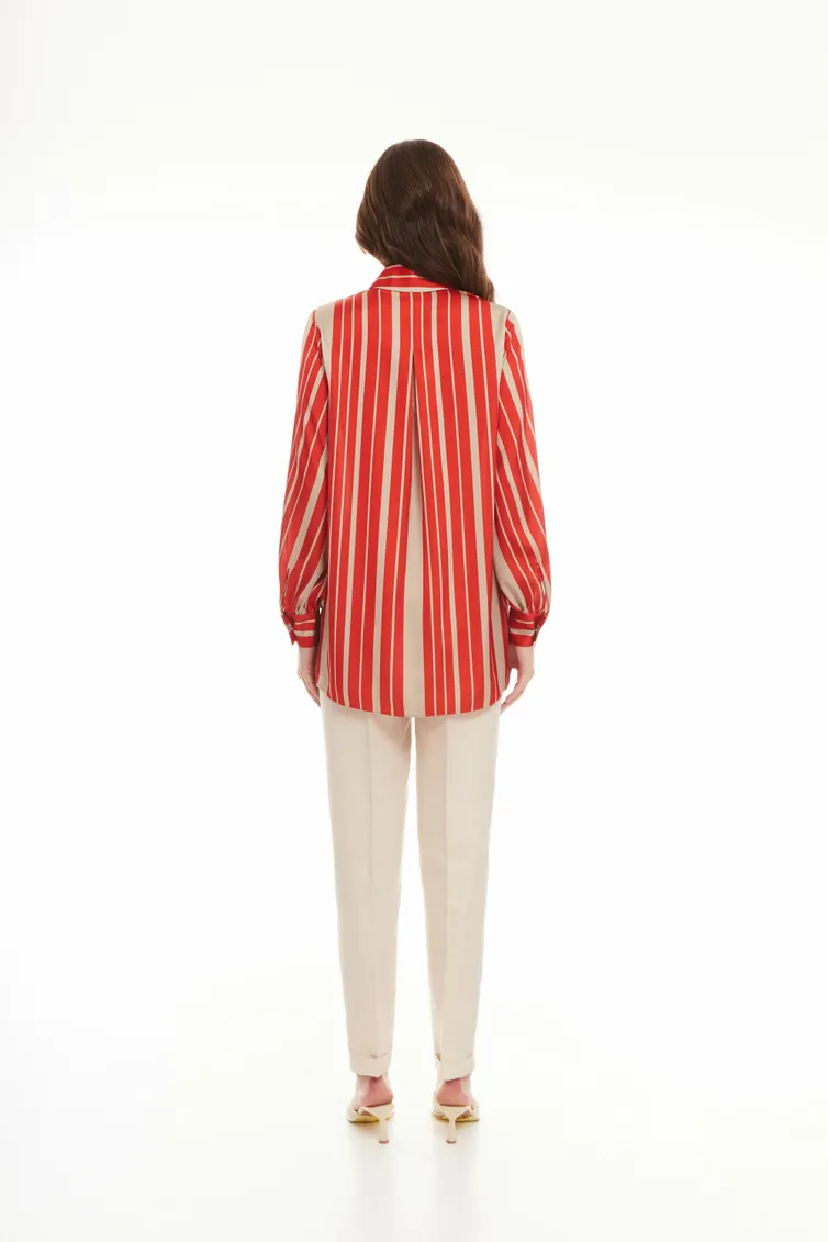 Blouse Elema #2K-1370 poloska 170