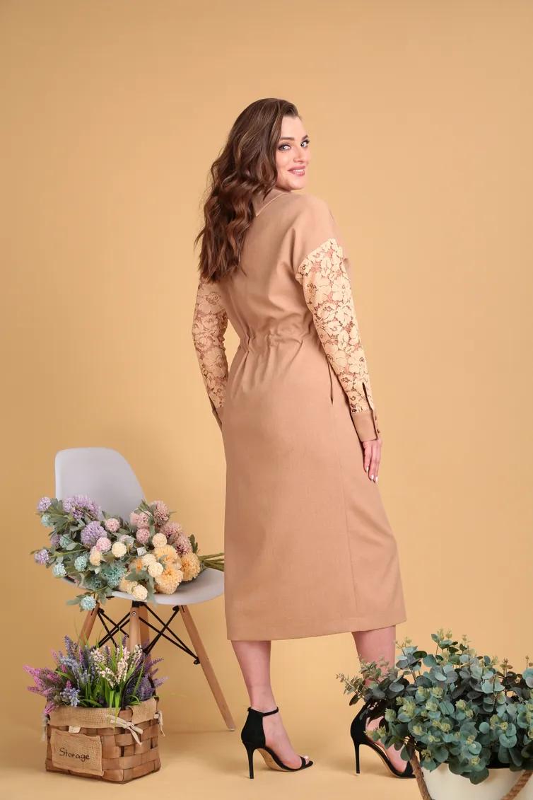 Sukienka SandyNA #130116 oxra