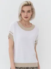 Джемпер Newvay арт. 9231-94053 бел/св.верба