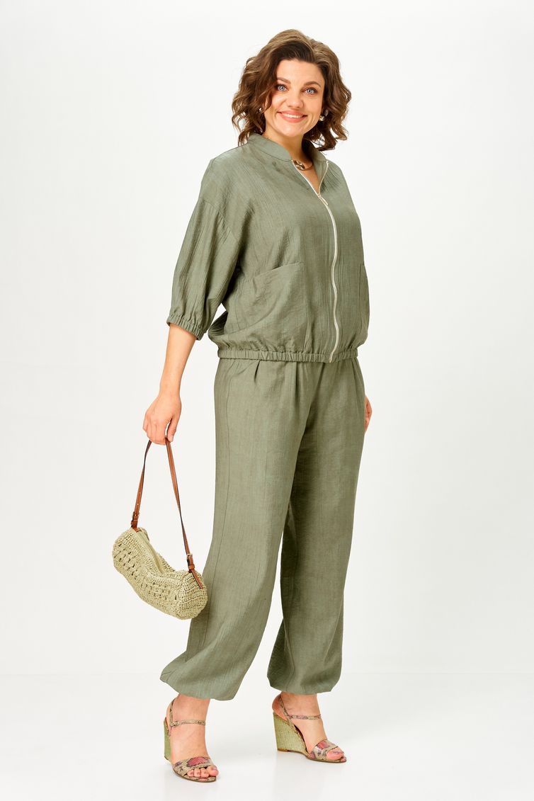 Suit Vilena-fashion #1173 xaki