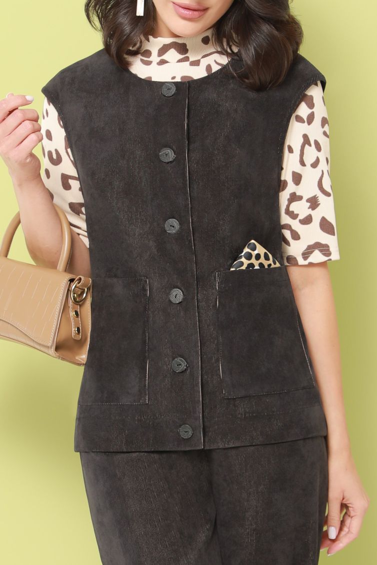 Костюм DS Trend арт. К-0886-0322 (брючный вельветовый с жилетом)