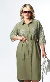 Платье OVERYOU 250/1 оливка