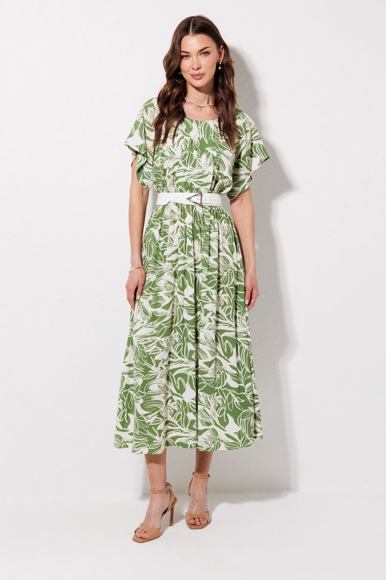 Платье Люше арт. 4381 зеленый