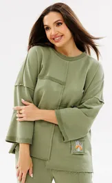 Sweatshirt Ma Cherie 1109 xaki