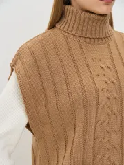 Жилет Newvay арт. 9252-91051 карамельный кофе
