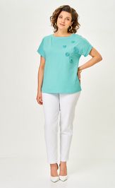 Блузон Rumoda 2288 бирюзовый