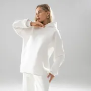 Bluza Z Kapturem CHARUTTI #Soprotivlenie bespolezno (white)