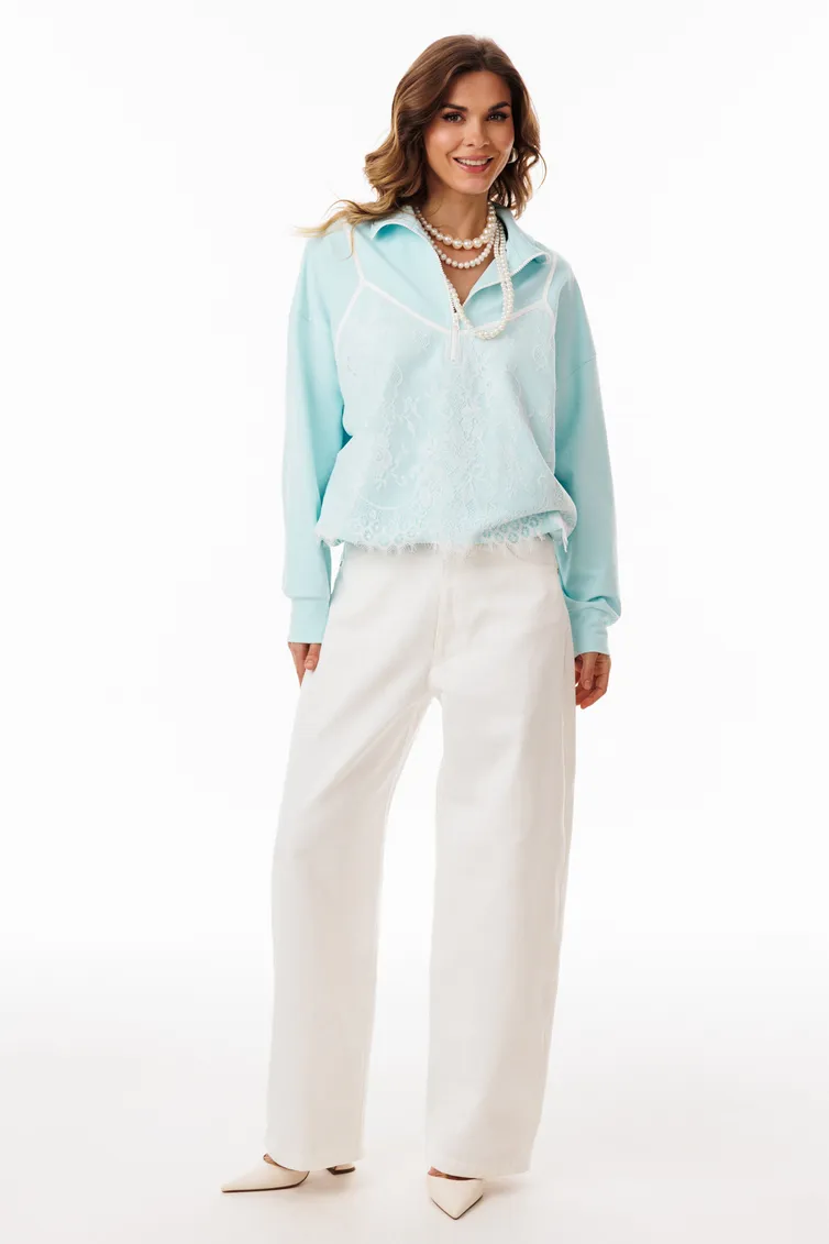 Jumper EOLA #3056 dzhemper mentol