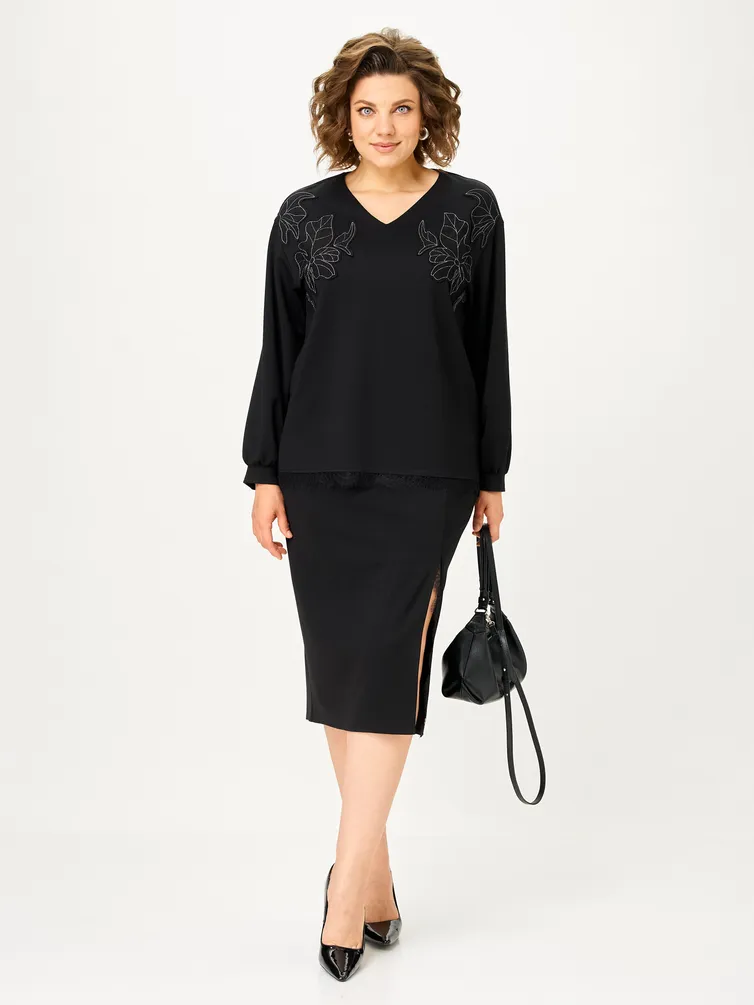 Garnitur Vilena-fashion #1169 chernyj
