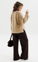 Cardigan Anelli Laurel 1661 bezhevyj pushistik