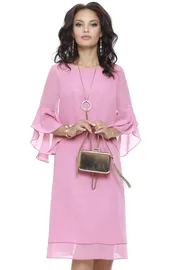 Sukienka DS Trend #P-2352 (Tonkaya natura, pink)