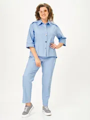 Suit Vilena-fashion #1158 goluboj
