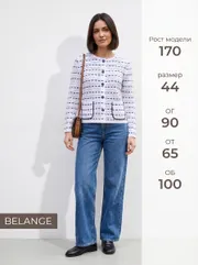 Жакет BELANGE арт. 2200 бело-джинсовый