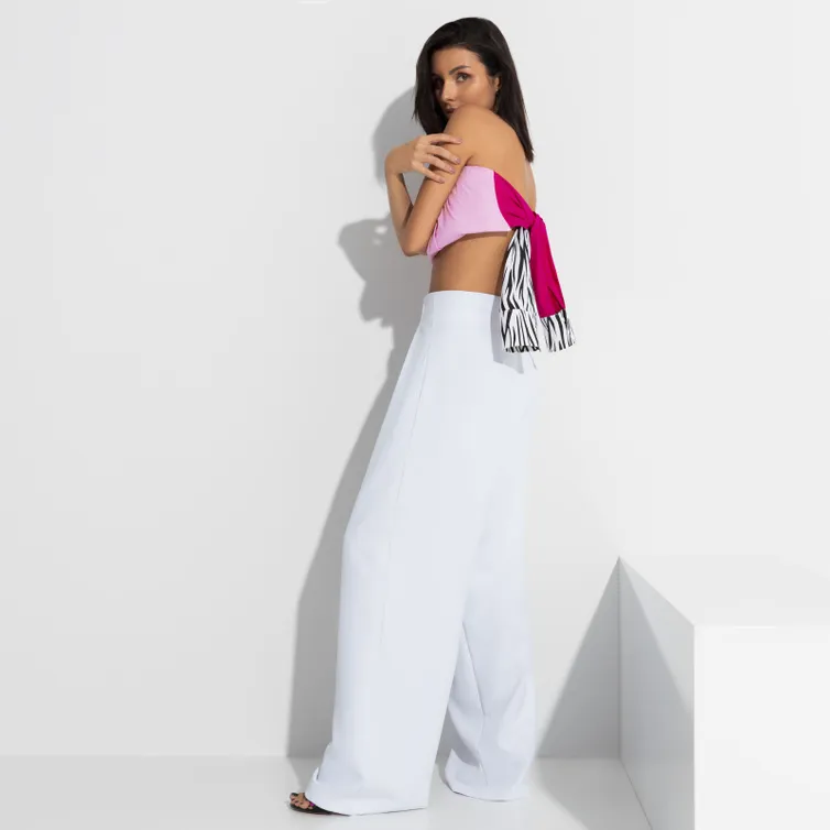 Spodnie CHARUTTI #Lifestyle (white, s poyasom)