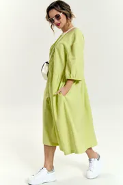 Sukienka SOVA #11226 limon