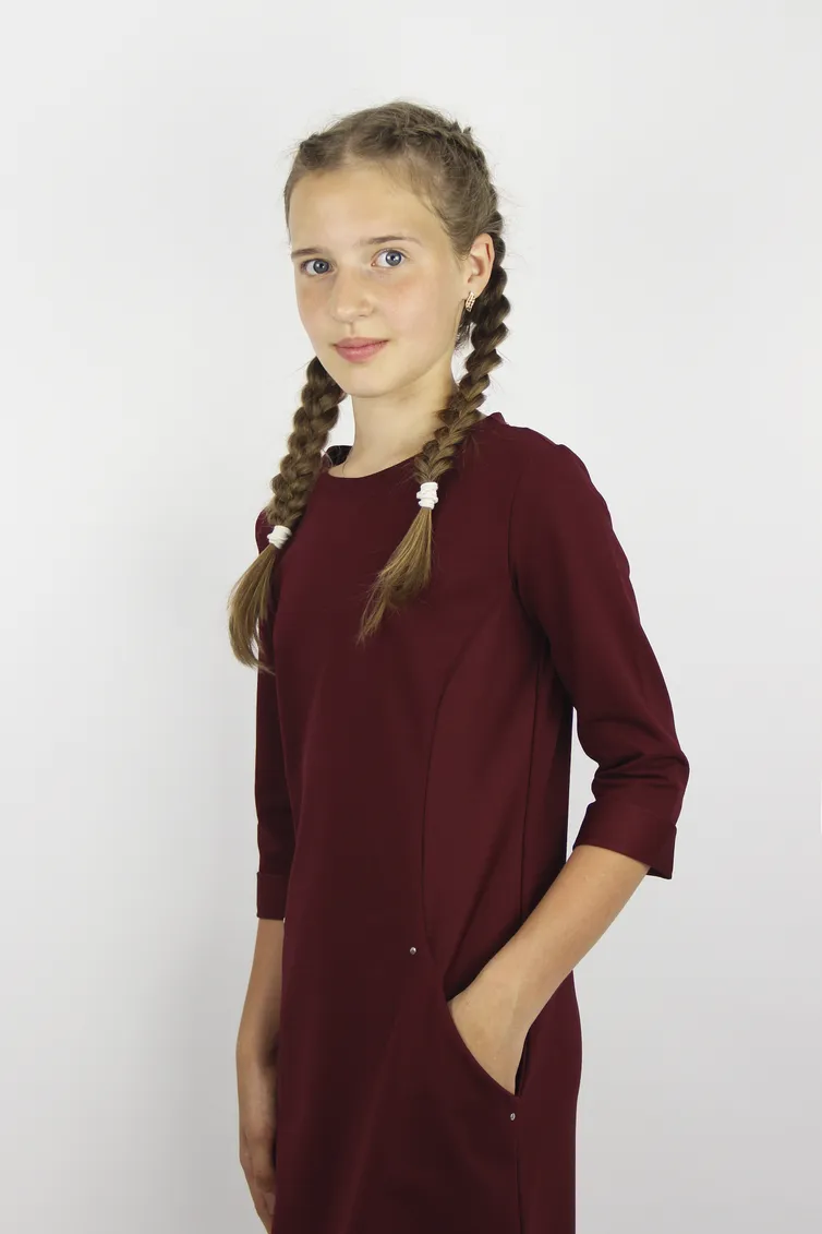 Sukienki POLESIE KIDS #S4834-16 6S0786-D43 bordo 164