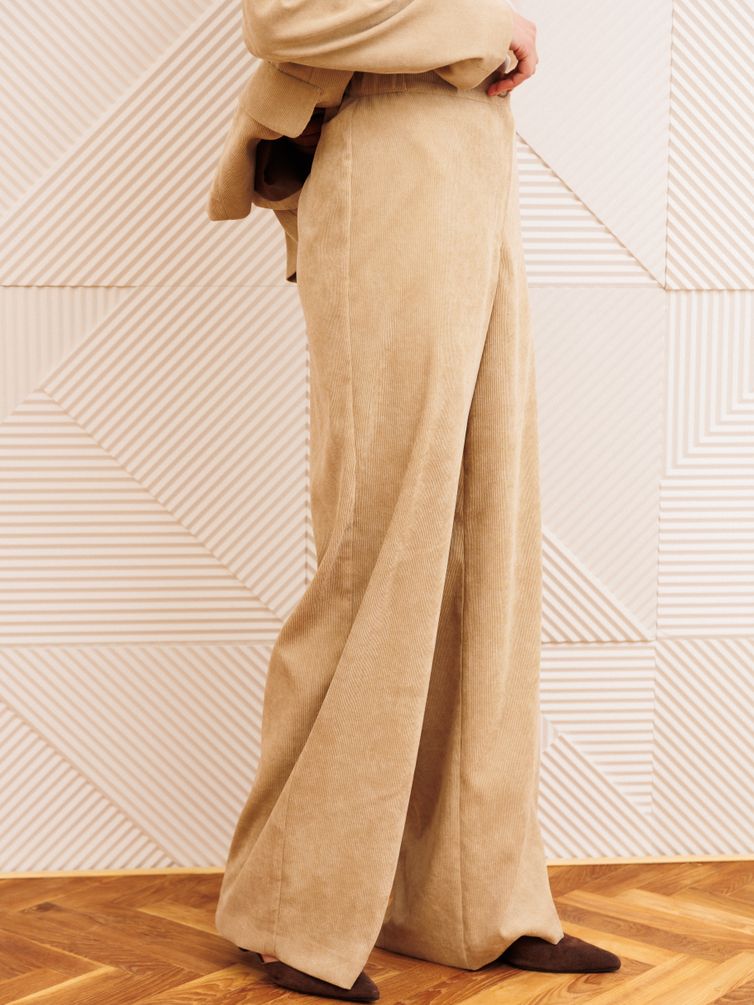 Брюки GIZART арт. 35204 бежевый вельвет