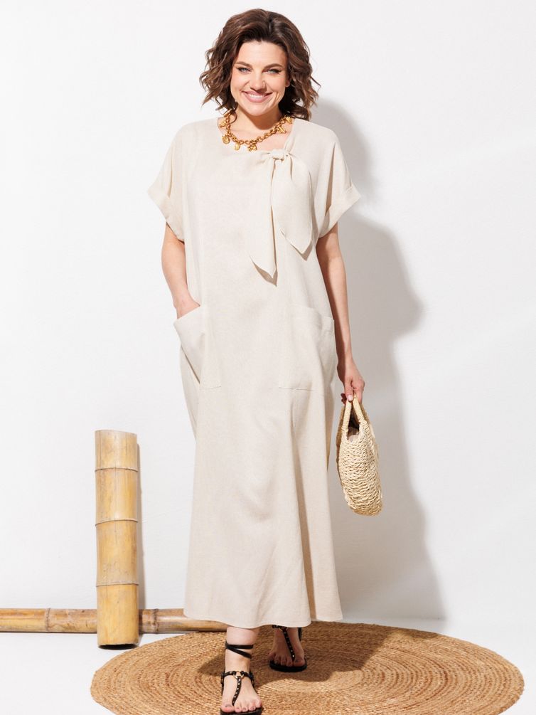 Dress Anastasia MAK #1326 bezhevyj