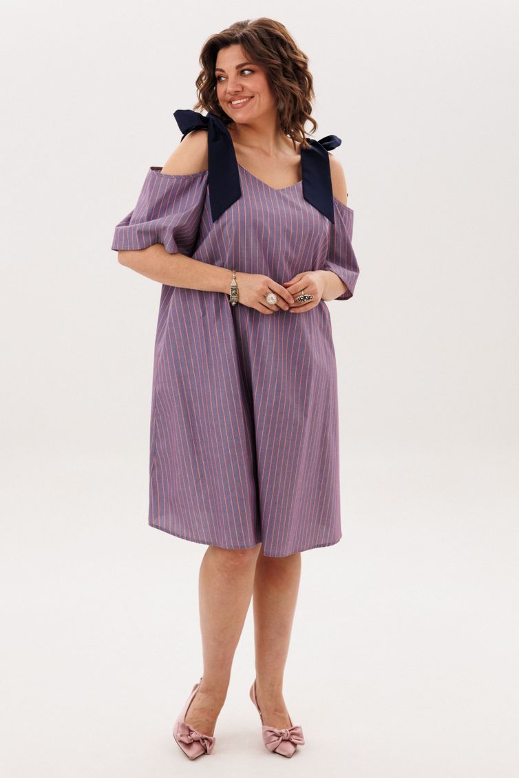 Платье Anelli Laurel арт. 1820 синий бант