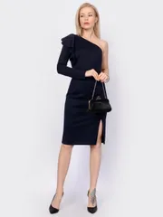 Dress PATRICIA #01-4898 temno-sinij