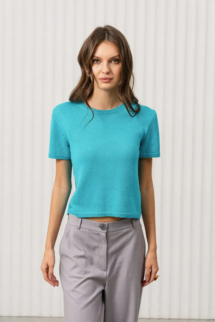 Jumper Romgil #RV0376-XL2 temno-biryuzovyj