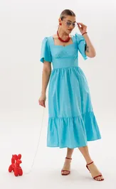 Sukienka Anelli Laurel 1866 blu san